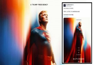 Trump bu kez Superman oldu 