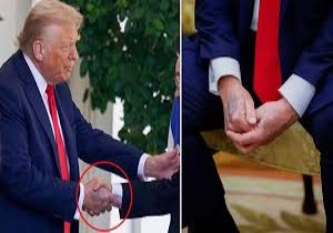 Trump n elindeki morluk dikkat ekti 