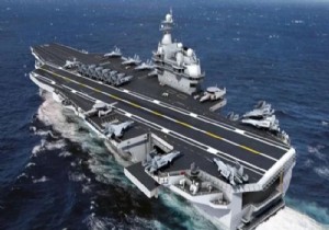 Milli u�ak gemisi denize indiriliyor 